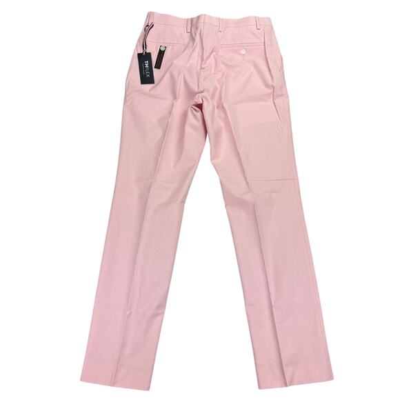 Tommy Hilfiger Mens TH Flex Modern Fit Stretch Chambray Suit Pants Pink 32x32 - Picture 5 of 6